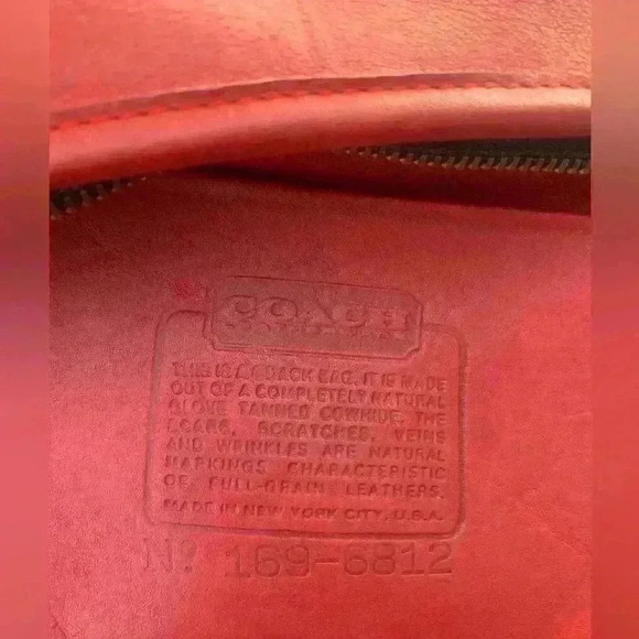 Coach Madison Small Satchel #9725 vintage Red - Picture 10 of 12